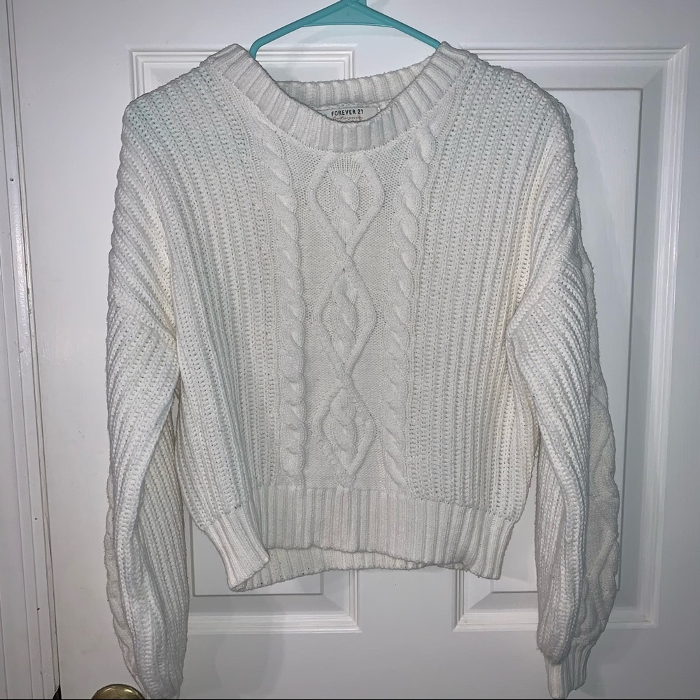White Knit Sweater